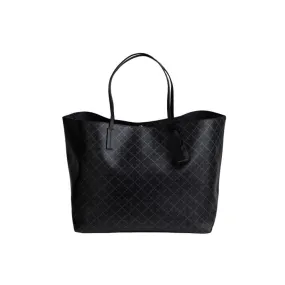 Abi Printed Tote Bag - Charcoal