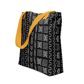 African Mud Cloth Print Tote Bag