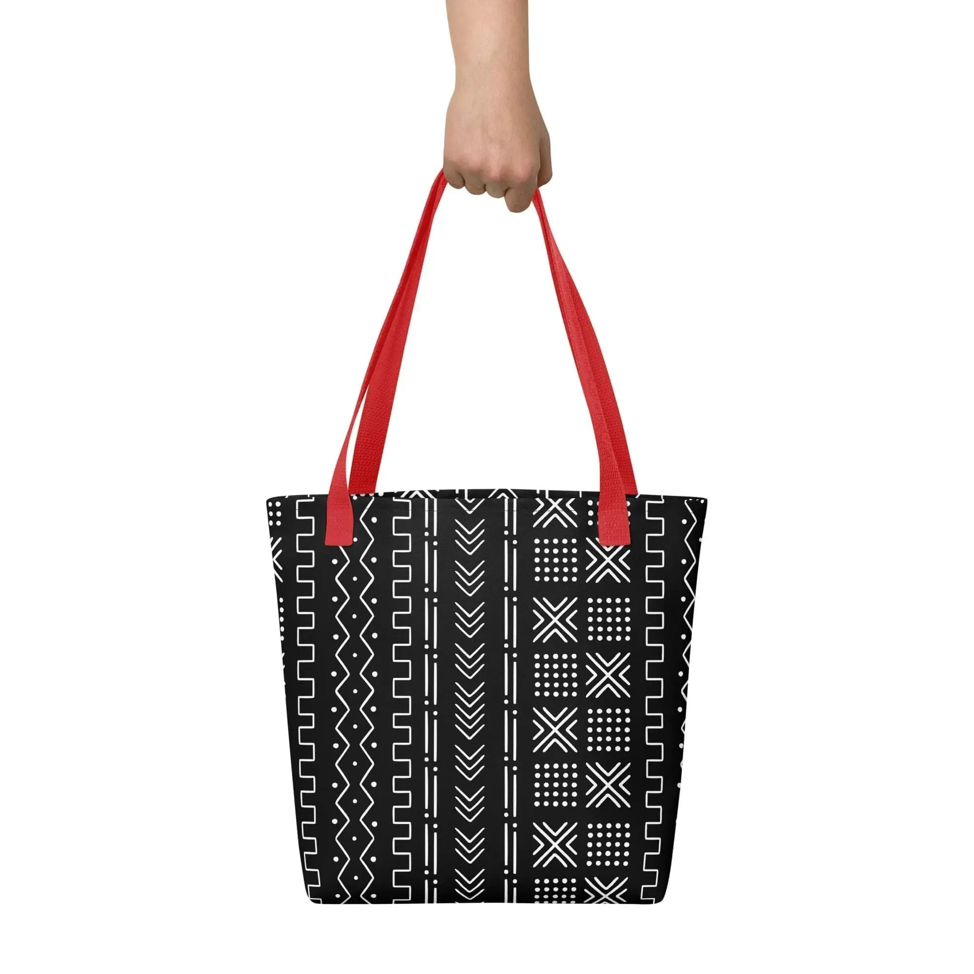 African Mud Cloth Print Tote Bag