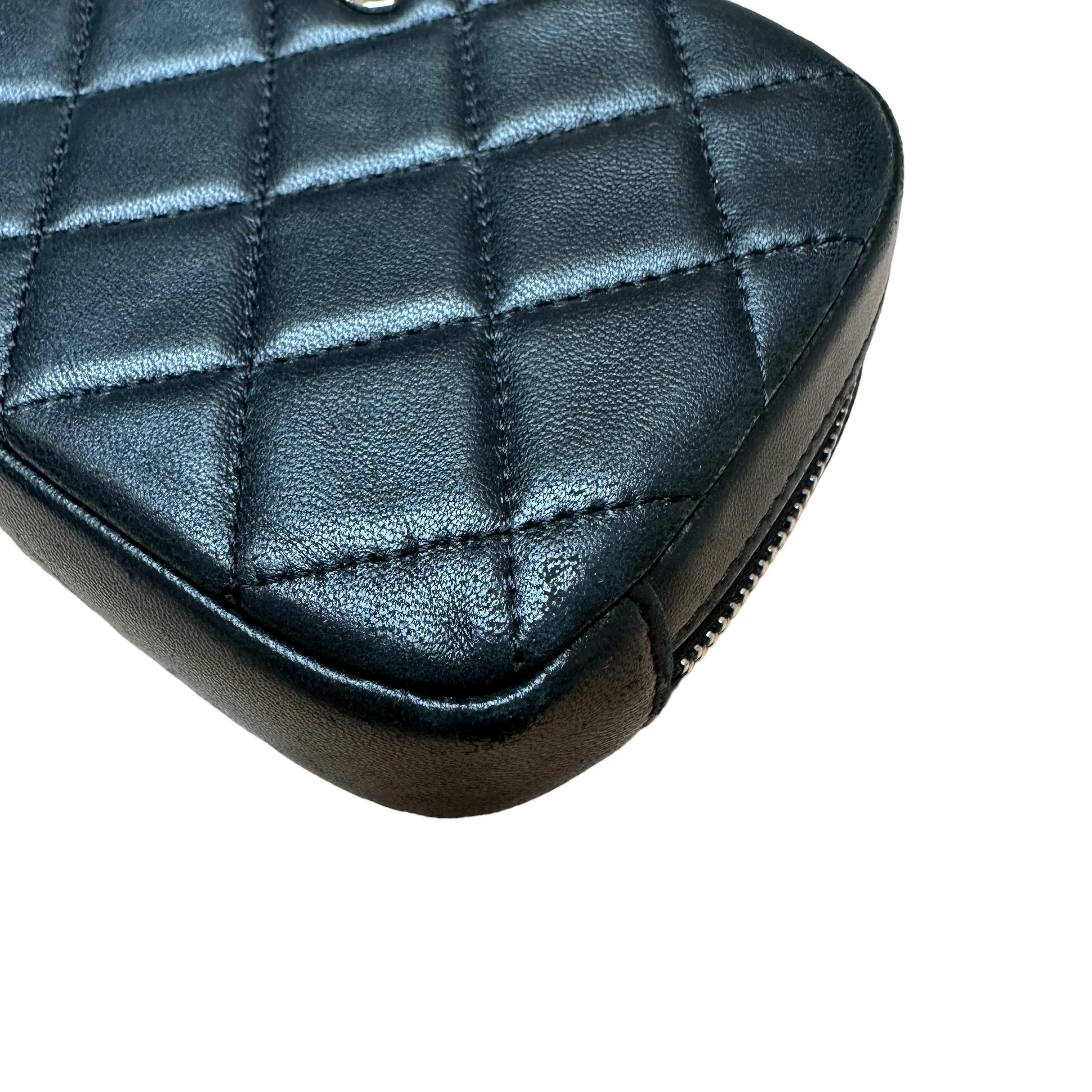 Black Lambskin Pouch