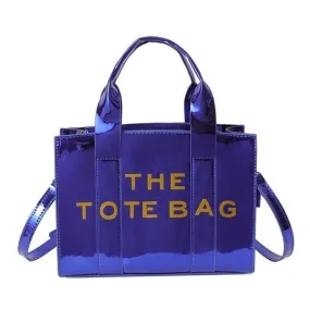 Blue - The Tote Bag Patent Leather Mini Purse