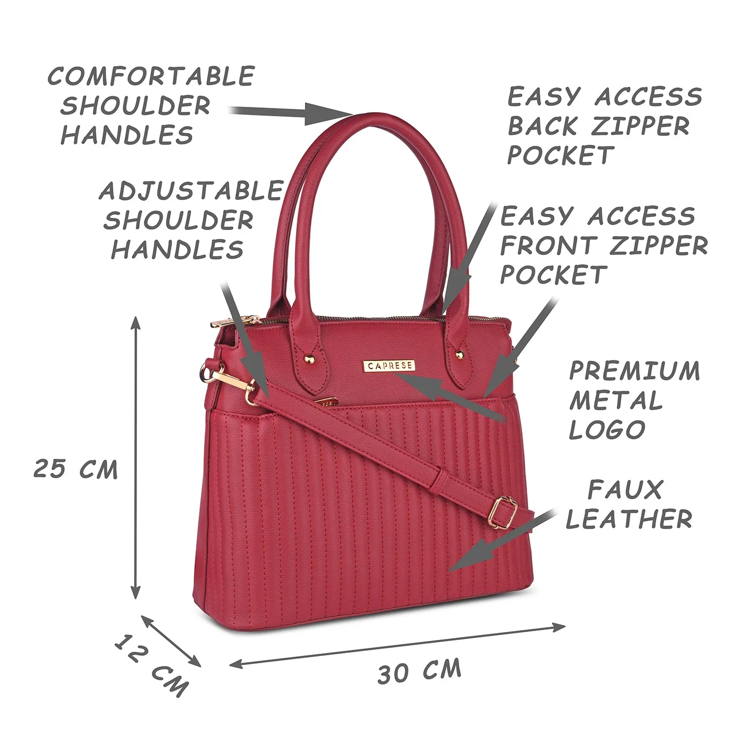 Caprese Sonya Satchel Large