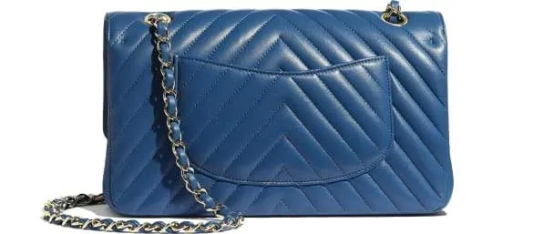 Chanel Classic Clutch With Chain – CWC Caviar Blue Silver-Toned