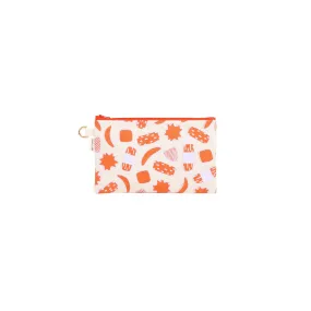 Classic Zipper Clutch • Kakimochi • Lavender over Burnt Orange