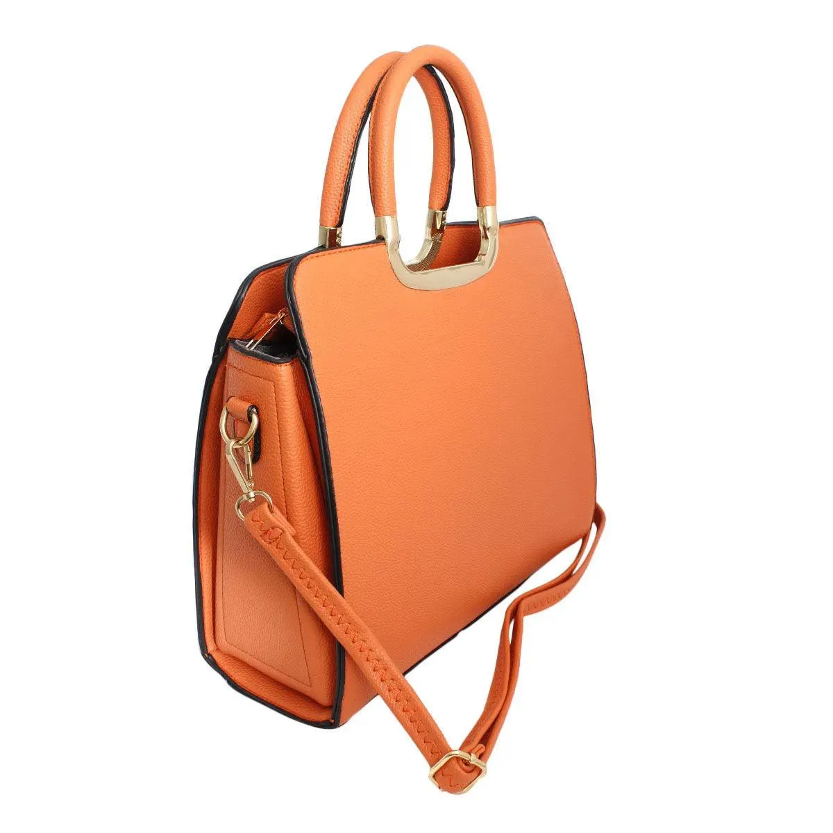 Effortlessly Chic: Orange Satchel Handbag to House your Essentials