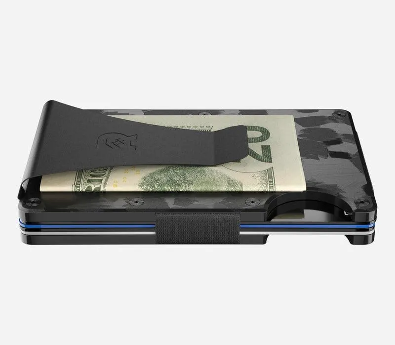 Forged Carbon Minimalist Wallet - Money Clip