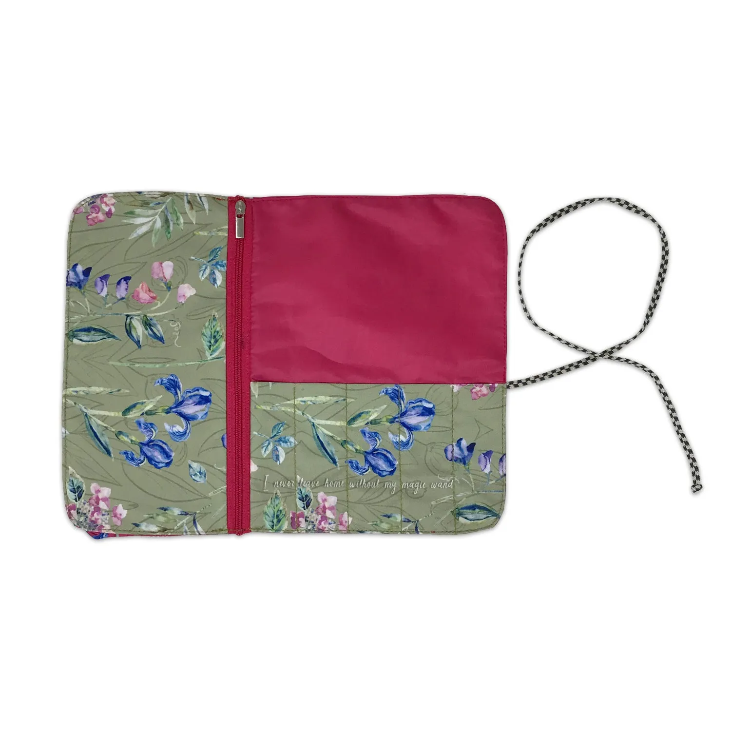 Fuchsia Blossom Makeup Pouch