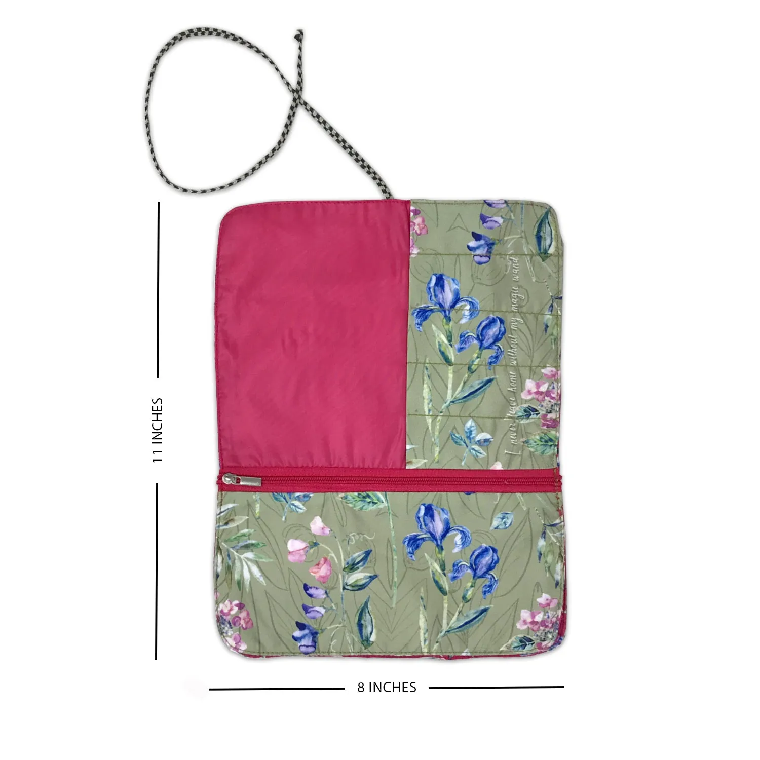 Fuchsia Blossom Makeup Pouch