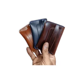 Handmade minimalist fullgrain leather wallet