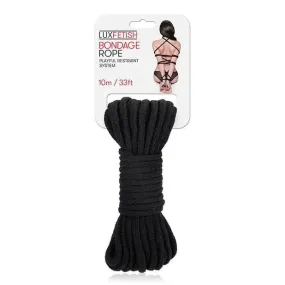 Lux Fetish Bondage Rope - Black