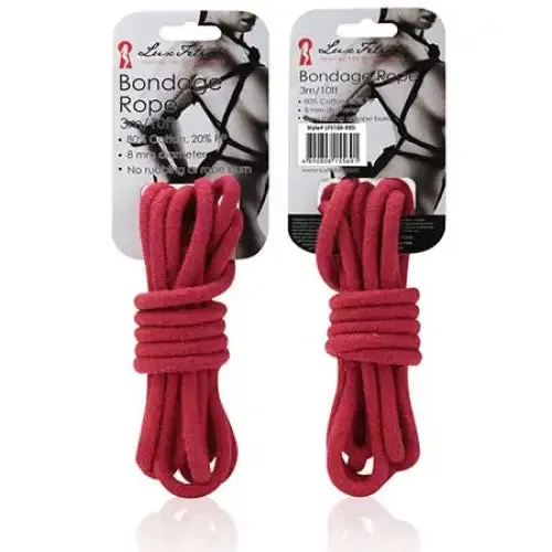 Lux Fetish Bondage Rope - Black