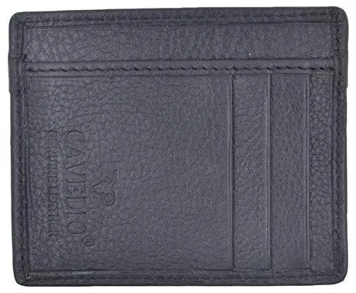 Men's Minimalist Slim Thin Front Pocket Credit Card ID Holder Leather Wallet 404370