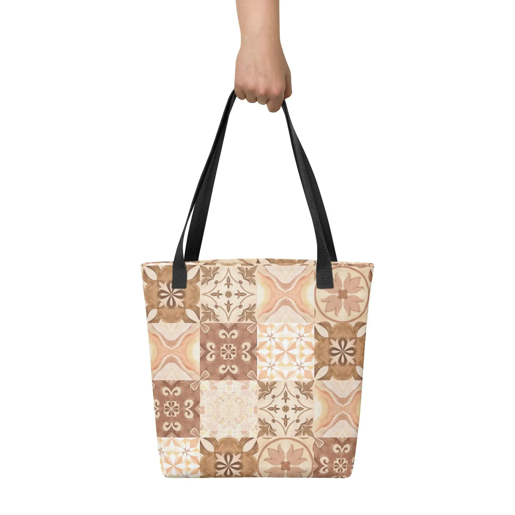 Moroccan Desert Tile Tote Bag