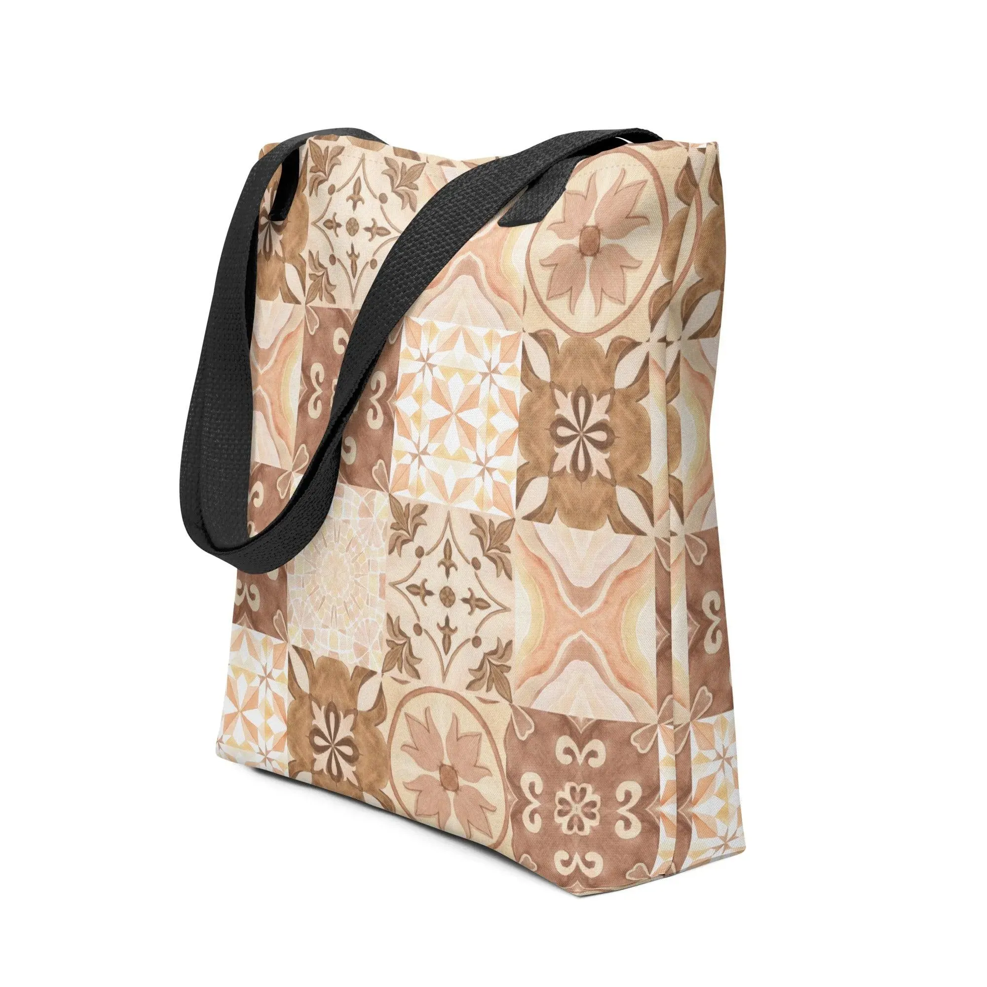 Moroccan Desert Tile Tote Bag