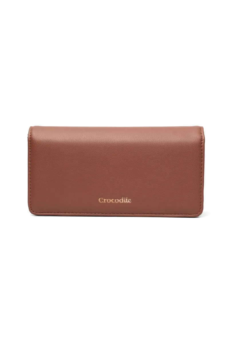 Nova- Bi-fold Long Wallet-Brown