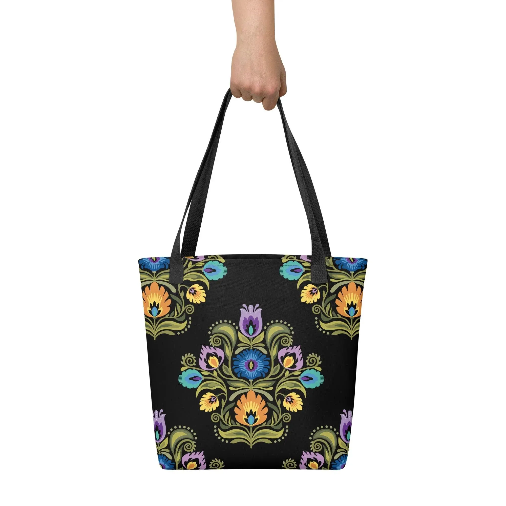 Polish Wycinanki Print Tote Bag