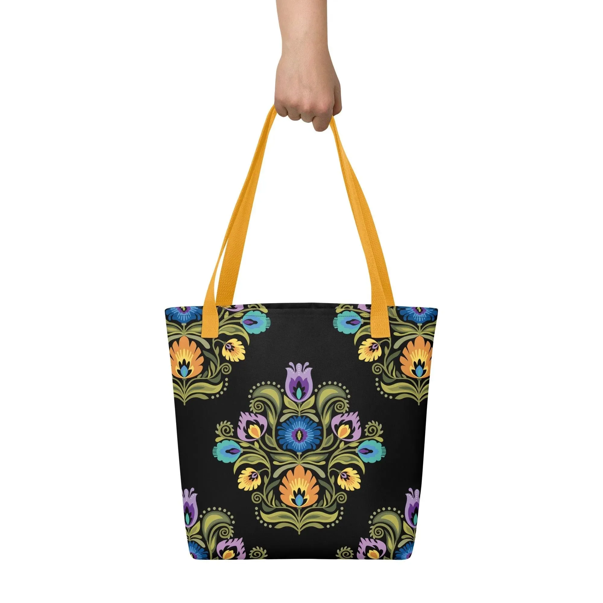 Polish Wycinanki Print Tote Bag