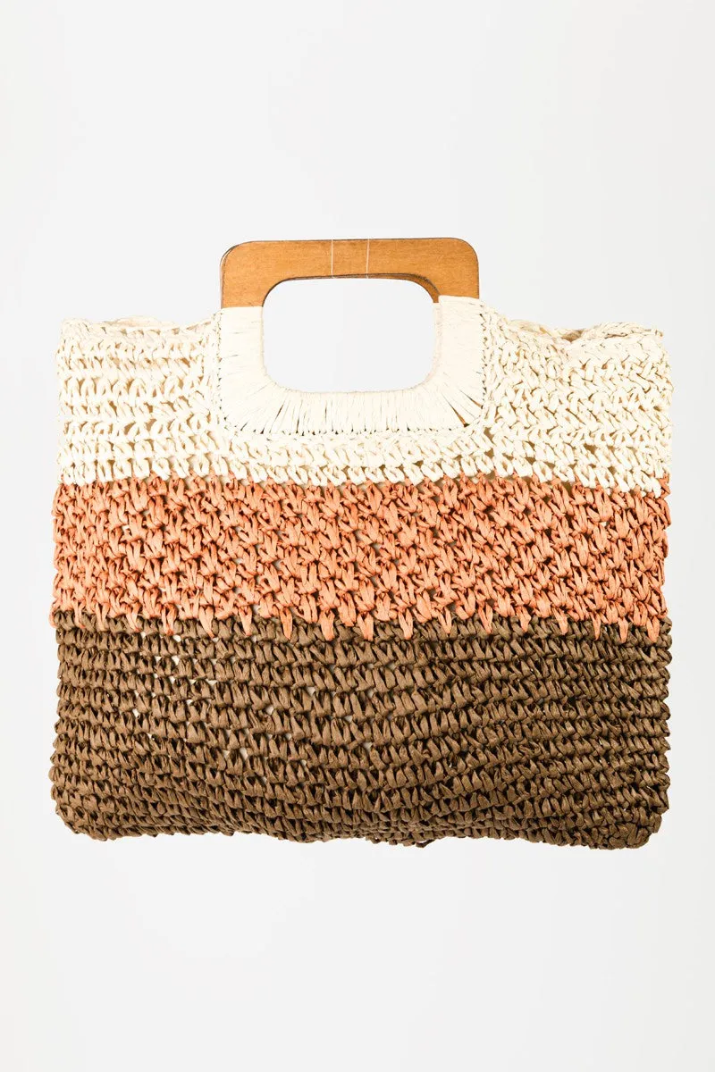 "Sunset"  Braided Tote Bag