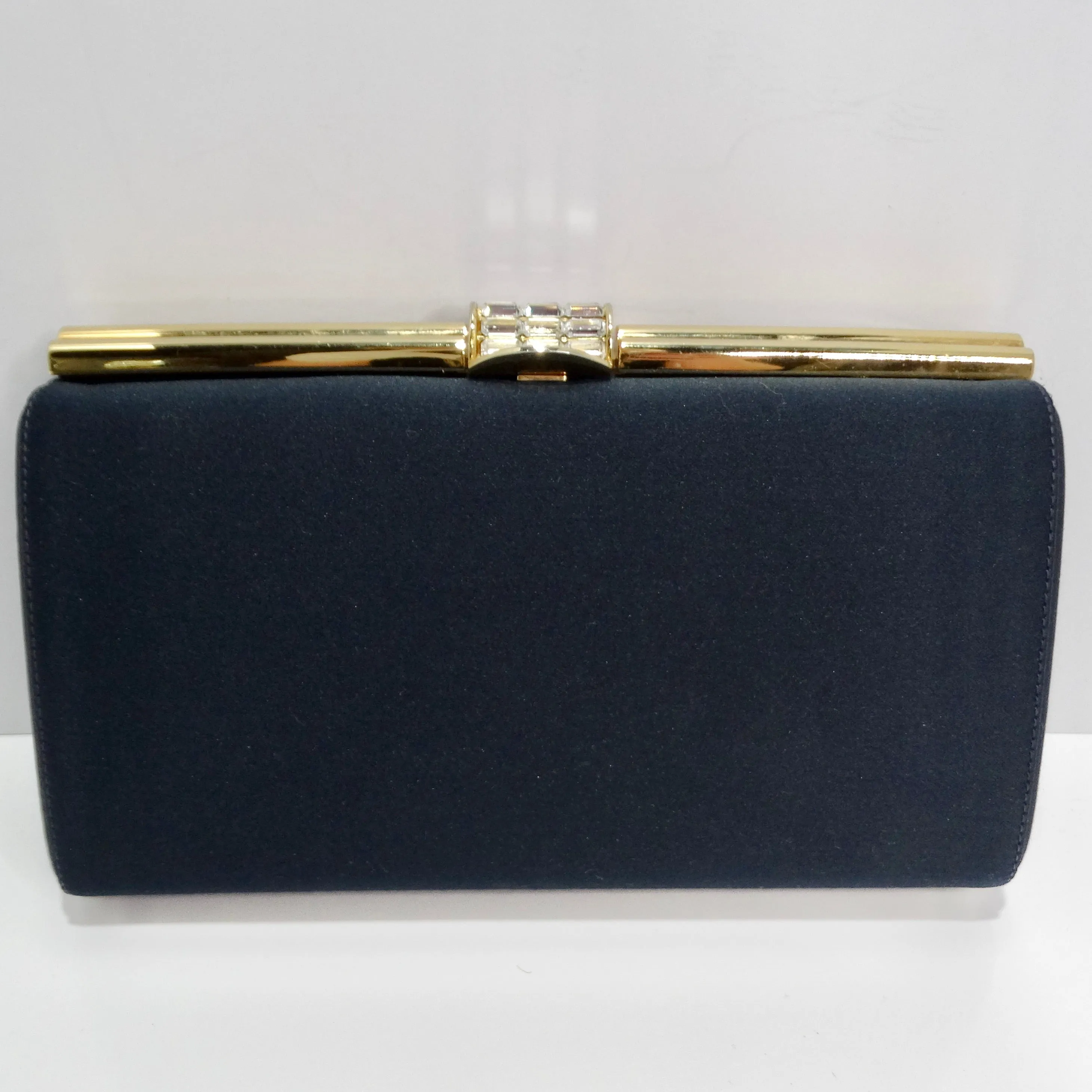 Rodo 1980s Navy Clutch