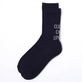 Roster Sox x Clutch Cafe London Ribbed Socks Navy