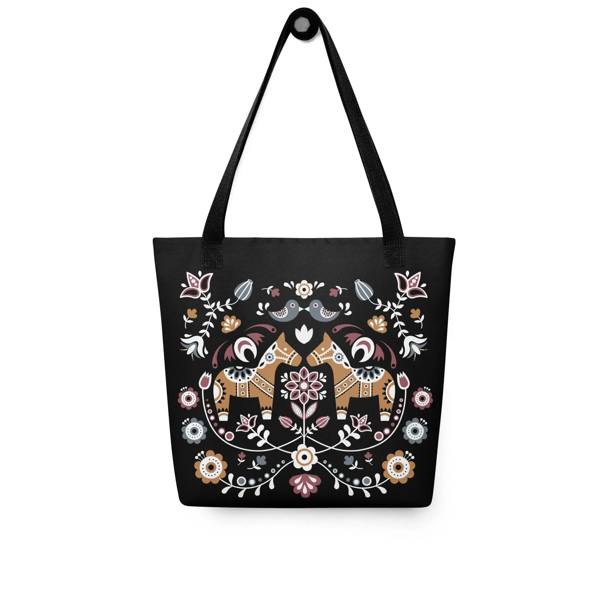 Swedish Dala Horse Tote Bag