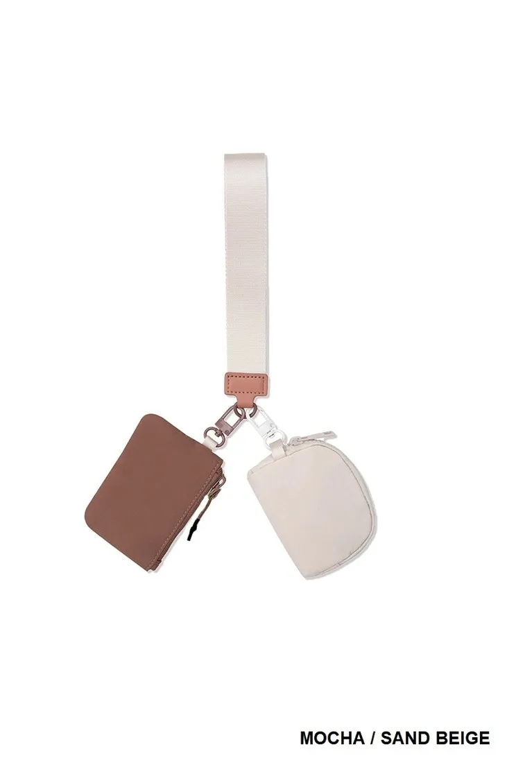 Take Me with You Dual Pouch Keychain