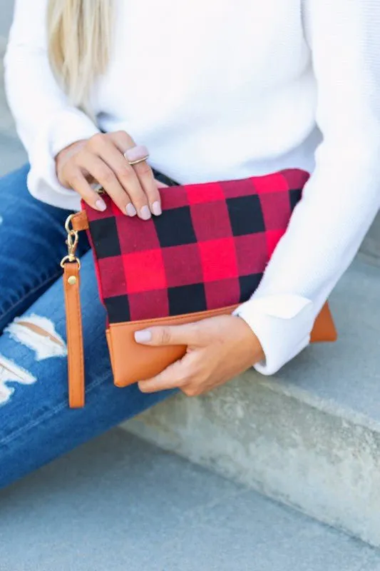 The Checkered Classic Buffalo Plaid Clutch