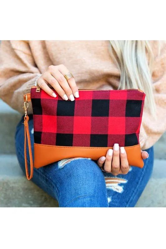 The Checkered Classic Buffalo Plaid Clutch