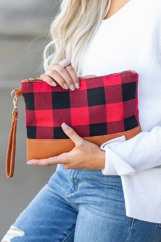 The Checkered Classic Buffalo Plaid Clutch