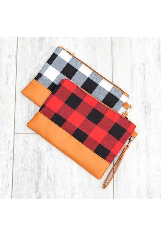 The Checkered Classic Buffalo Plaid Clutch