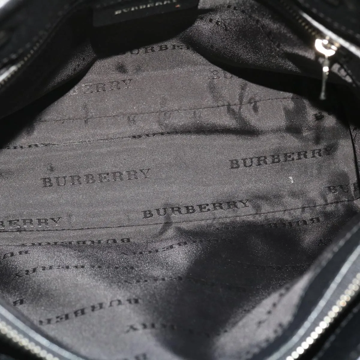 Trendy Inspired Burberry Nova Check Tote Bag Nylon Beige Black Auth Yk8426