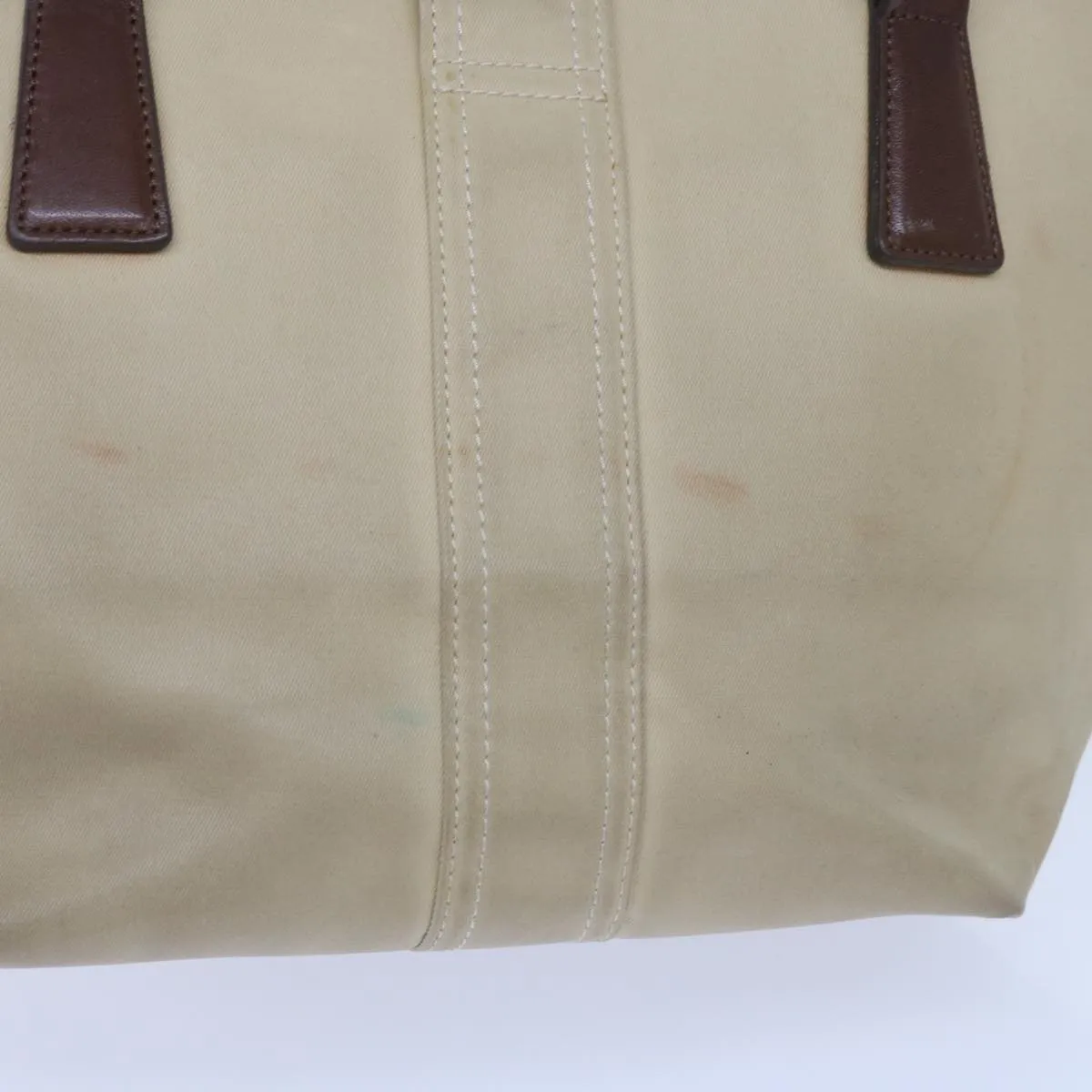 Trendy Inspired Burberry Tote Bag Canvas Beige Auth Bs11831