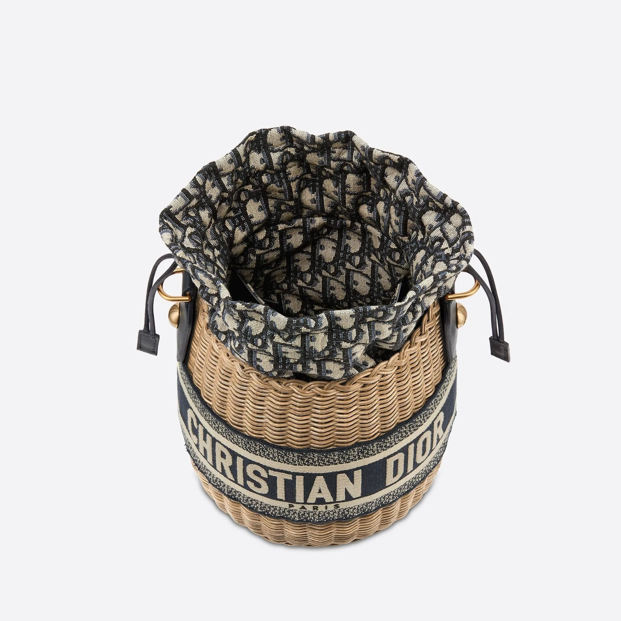 Trendy Inspired Dior Wicker Bucket Bag