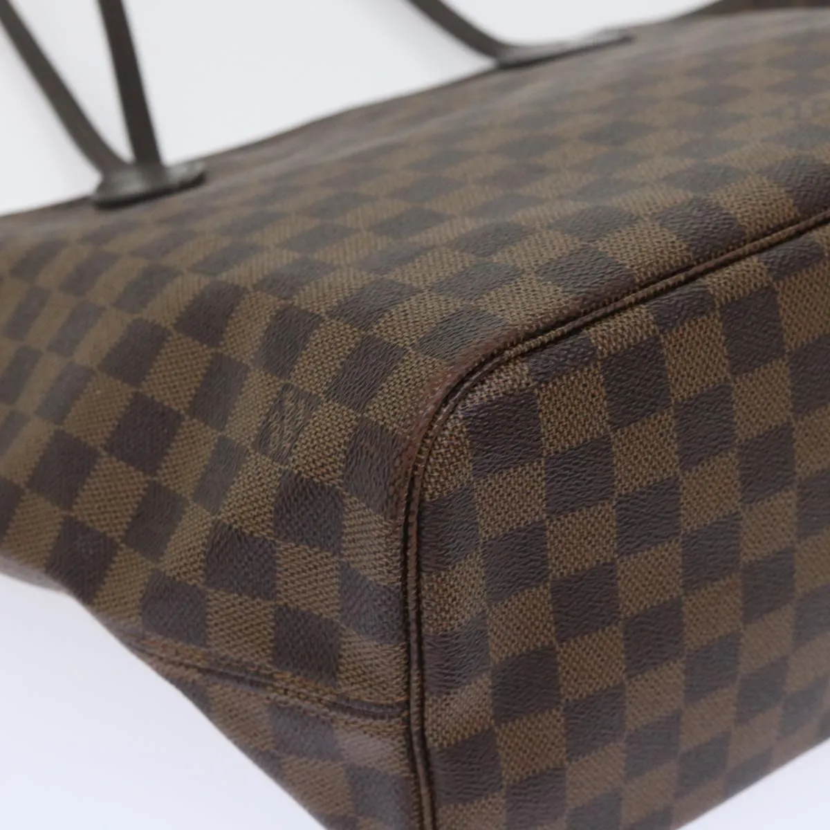 Trendy Inspired Louis Vuitton Damier Ebene Neverfull Mm Tote Bag N51105 Lv Auth 53002