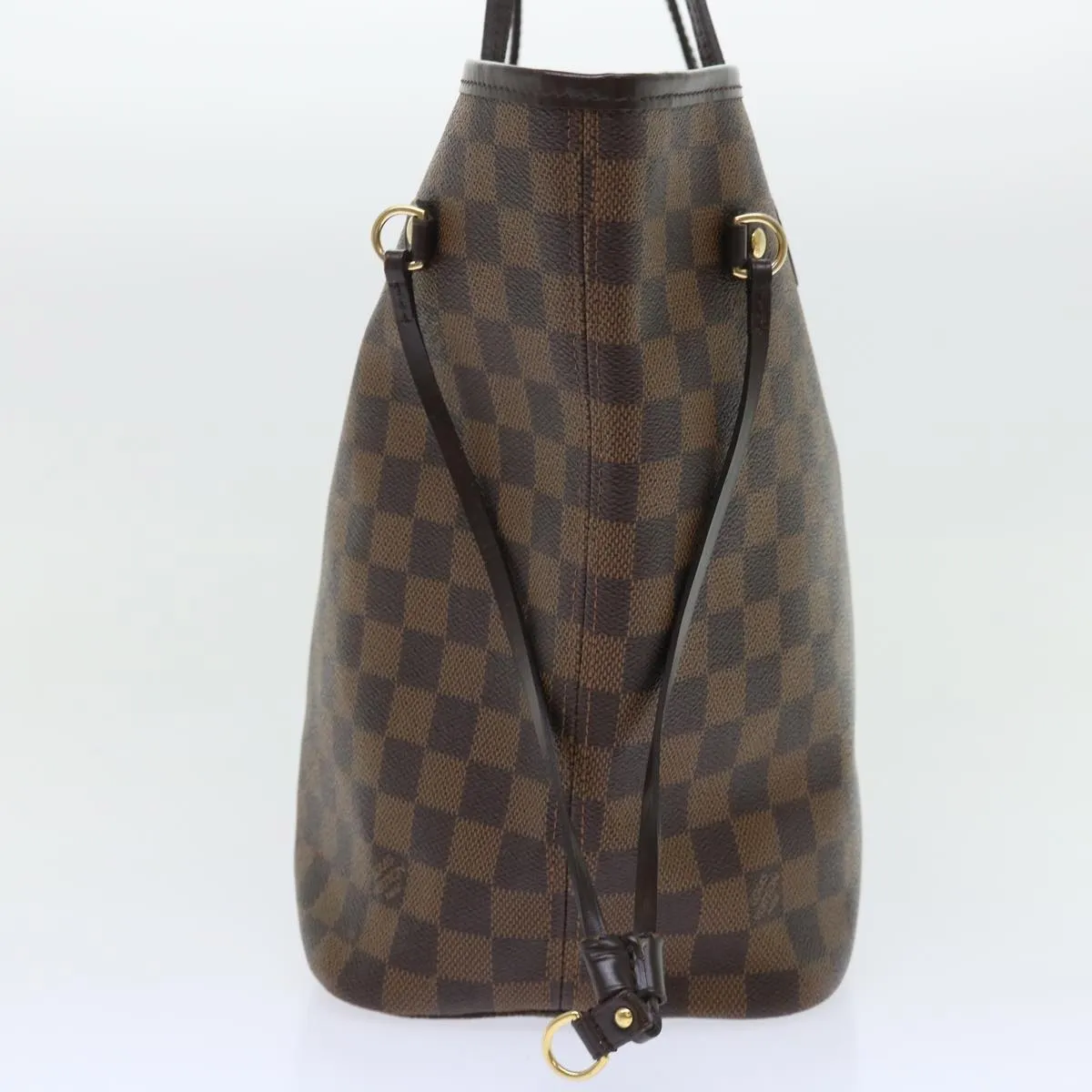 Trendy Inspired Louis Vuitton Damier Ebene Neverfull Mm Tote Bag N51105 Lv Auth 53002