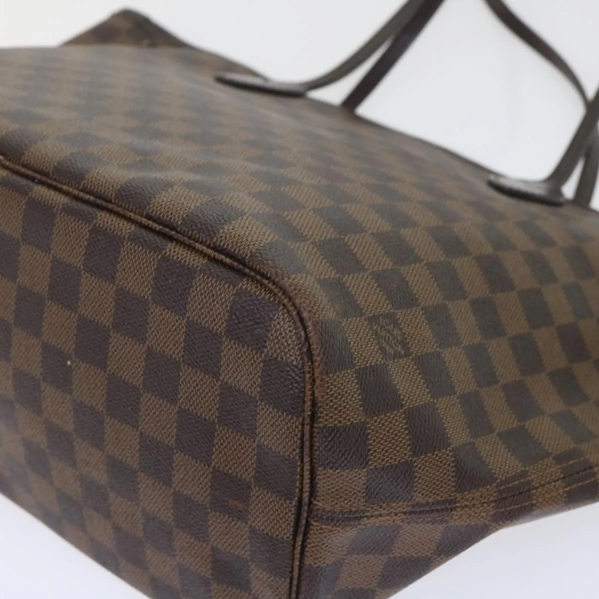 Trendy Inspired Louis Vuitton Damier Ebene Neverfull Mm Tote Bag N51105 Lv Auth 53002