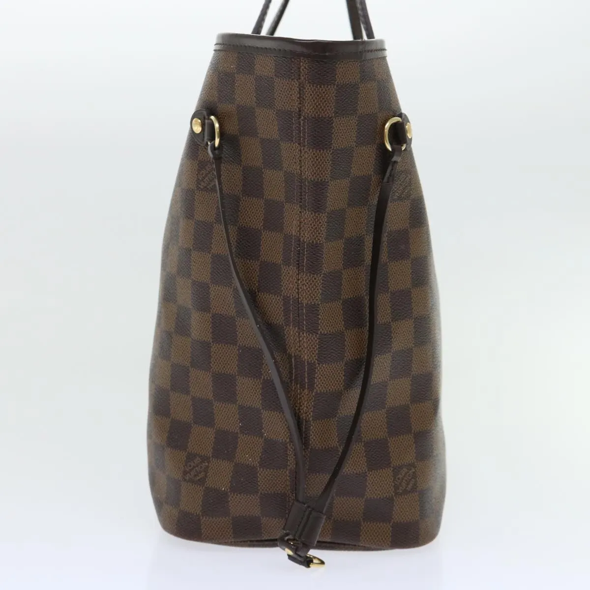 Trendy Inspired Louis Vuitton Damier Ebene Neverfull Mm Tote Bag N51105 Lv Auth 53002