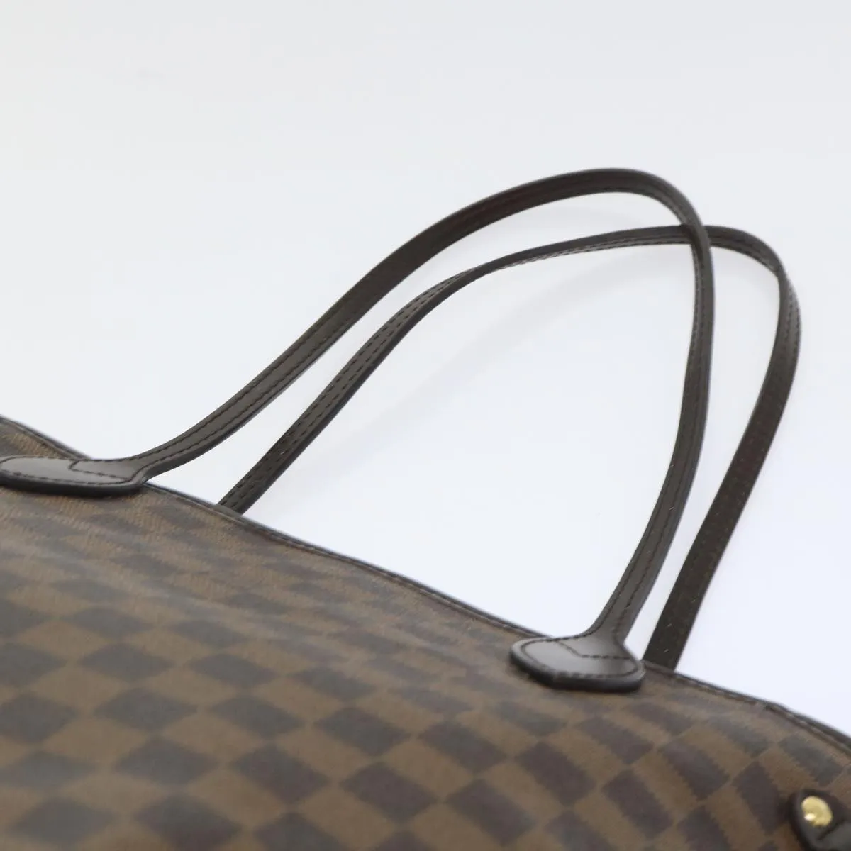 Trendy Inspired Louis Vuitton Damier Ebene Neverfull Mm Tote Bag N51105 Lv Auth 53002