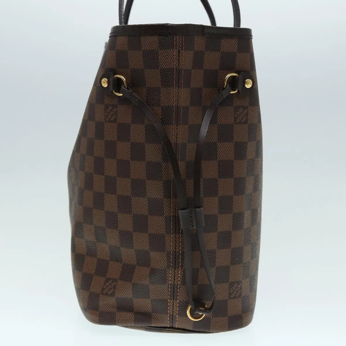 Trendy Inspired Louis Vuitton Damier Ebene Neverfull Mm Tote Bag N51105 Lv Auth 87831