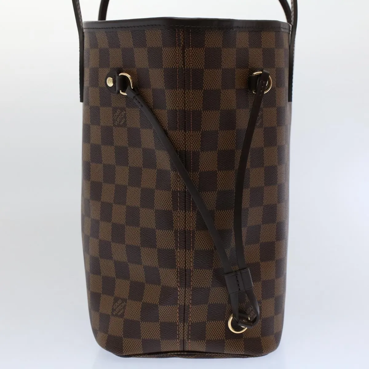 Trendy Inspired Louis Vuitton Damier Ebene Neverfull Mm Tote Bag N51105 Lv Auth Ar10580s