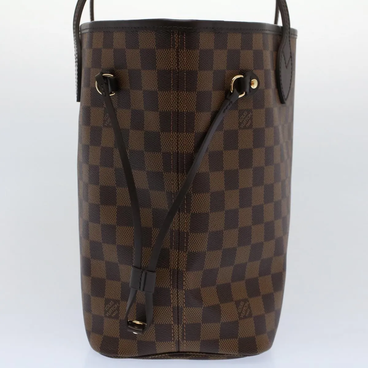 Trendy Inspired Louis Vuitton Damier Ebene Neverfull Mm Tote Bag N51105 Lv Auth Ar10580s