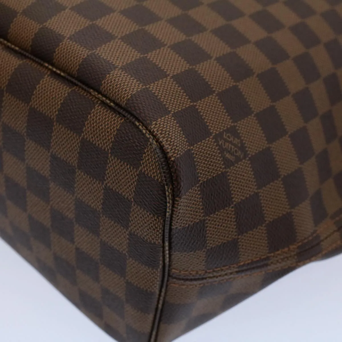 Trendy Inspired Louis Vuitton Damier Ebene Neverfull Mm Tote Bag N51105 Lv Auth Ar10580s