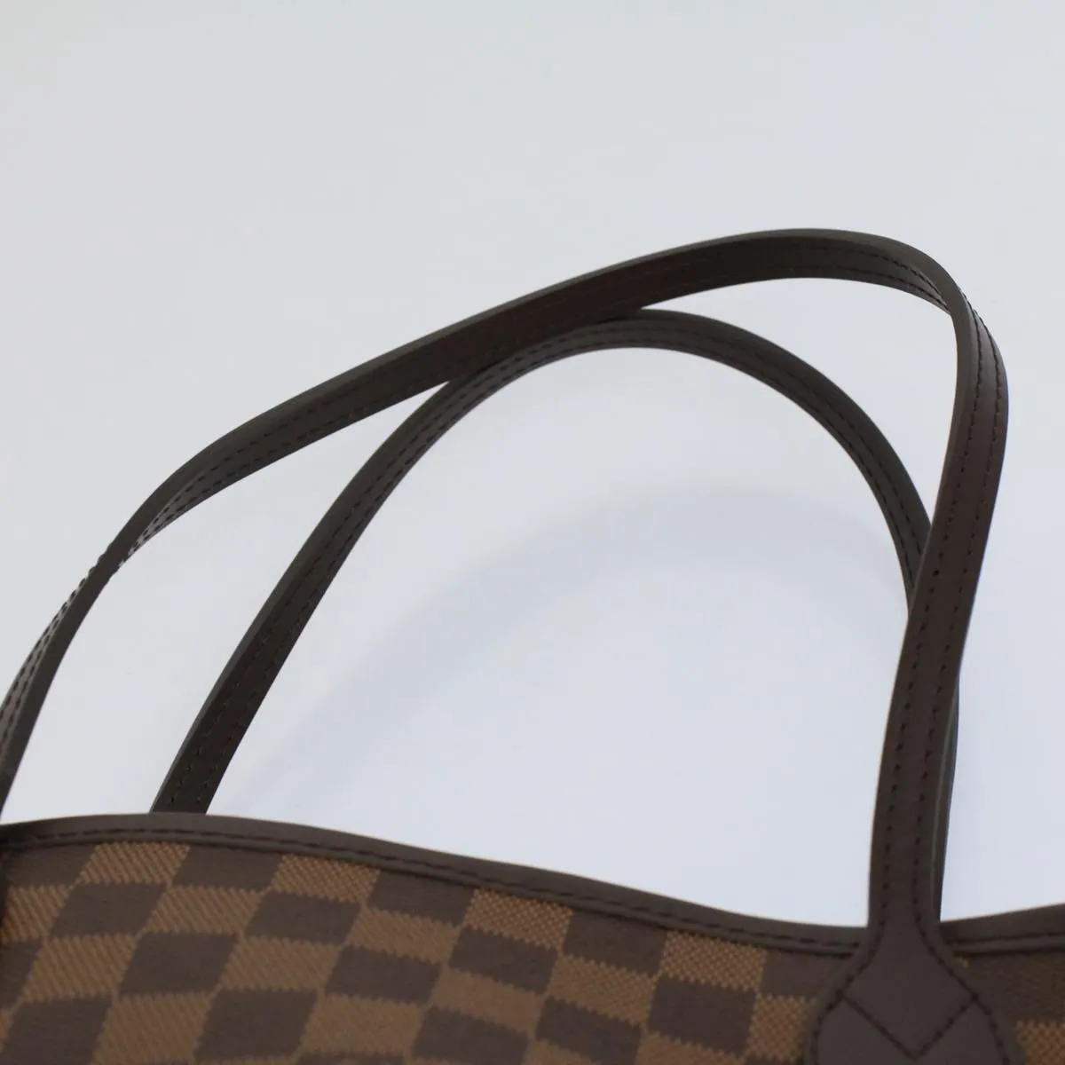 Trendy Inspired Louis Vuitton Damier Ebene Neverfull Mm Tote Bag N51105 Lv Auth Ar10580s