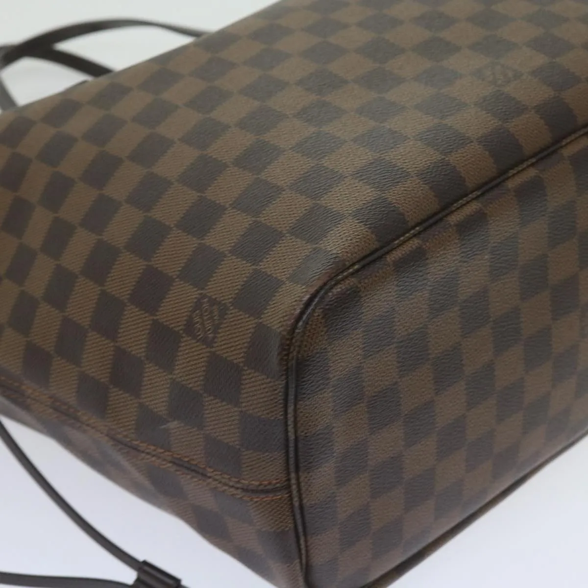 Trendy Inspired Louis Vuitton Damier Ebene Neverfull Mm Tote Bag N51105 Lv Auth S783