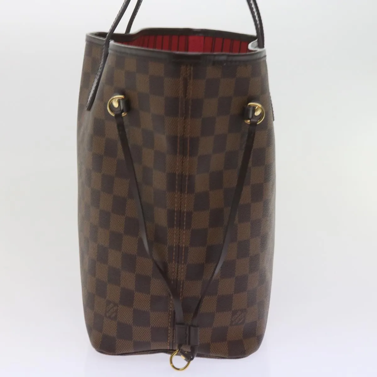 Trendy Inspired Louis Vuitton Damier Ebene Neverfull Mm Tote Bag N51105 Lv Auth S783