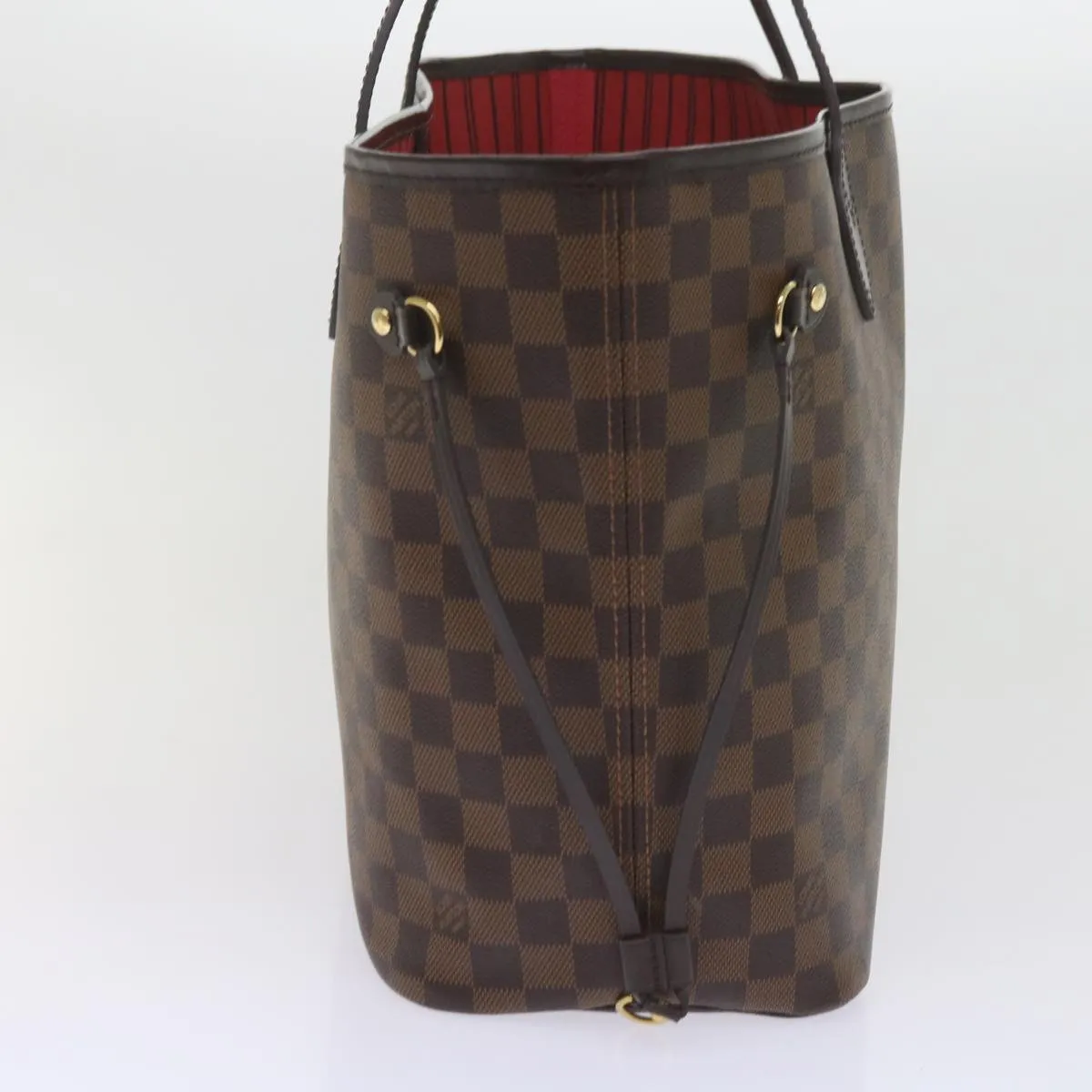 Trendy Inspired Louis Vuitton Damier Ebene Neverfull Mm Tote Bag N51105 Lv Auth S783