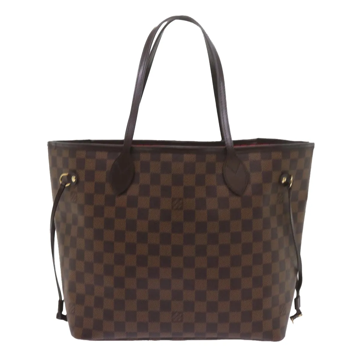 Trendy Inspired Louis Vuitton Damier Ebene Neverfull Mm Tote Bag N51105 Lv Auth S783