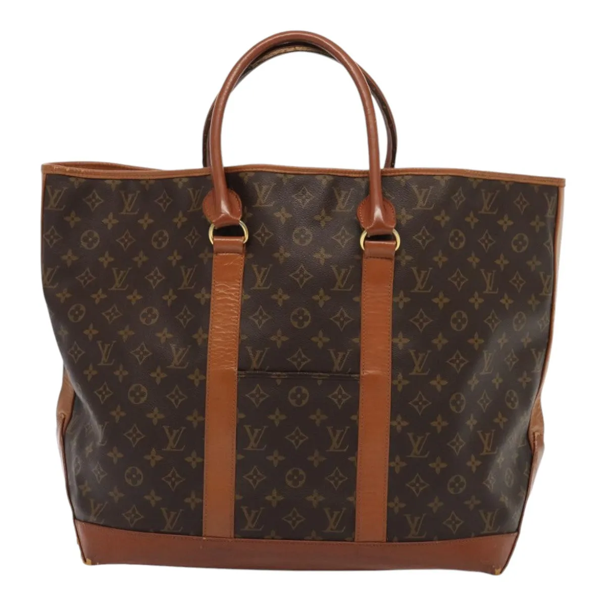 Trendy Inspired Louis Vuitton Monogram Sac Weekend Gm Tote Bag M42420 Lv Auth 87574