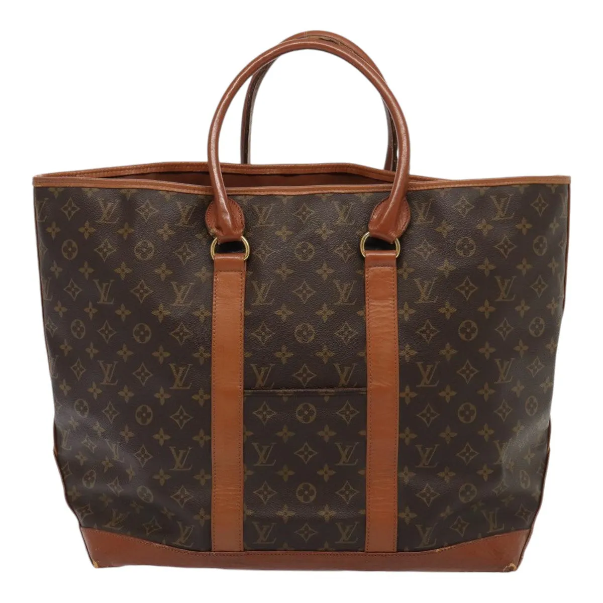 Trendy Inspired Louis Vuitton Monogram Sac Weekend Gm Tote Bag M42420 Lv Auth 87574