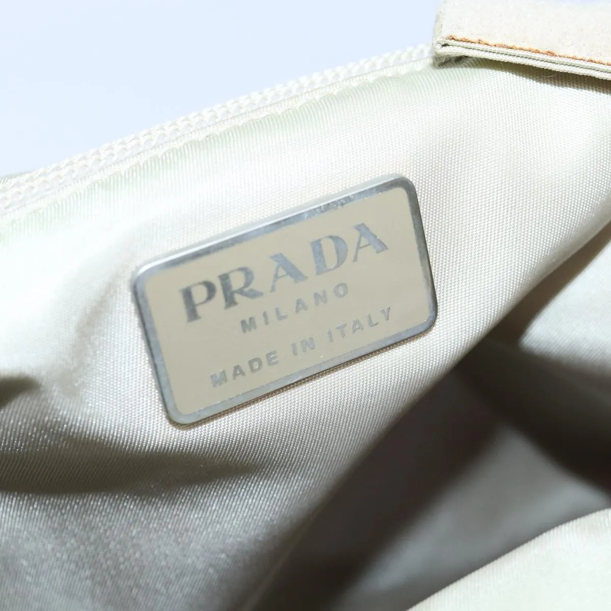 Trendy Inspired Prada Tote Bag Nylon Beige Auth 76005